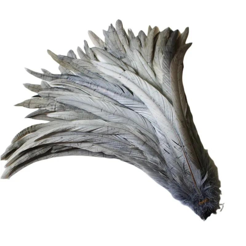 100Pcs/Lot All Sizes Colored Rooster Feathers for Crafts Fly Tying Materials Long Pheasant Carnival Wedding Decoration