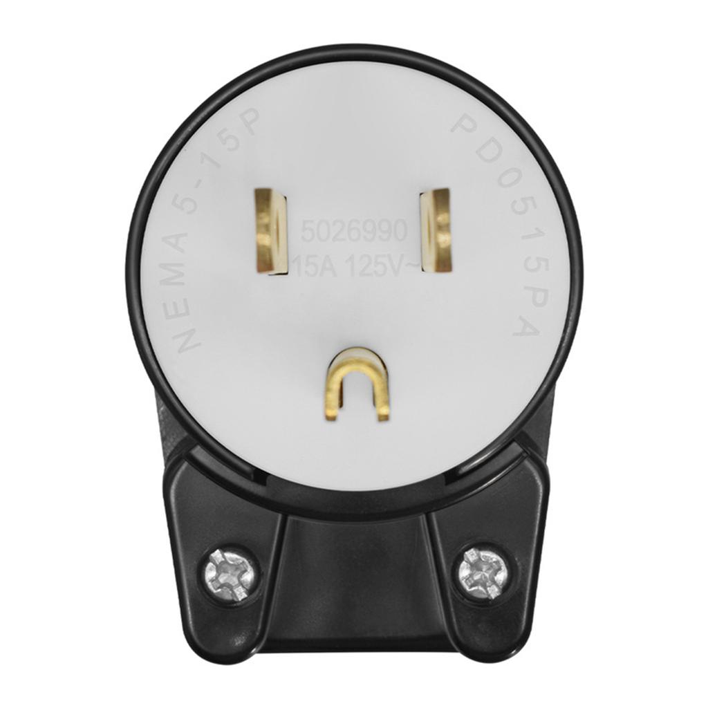 3 Prong Power Plug Nema 5 15P 15A 125V for DIY Enthusiasts and Professional Electricians