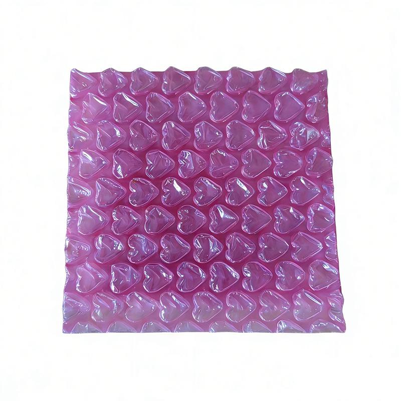 Buffer Packaging Heart Bubble Wrap Bubblewrap Bubble Paper Foam Roll for Packaging Buffer Wrap Pouch Shockproof Pressure Resistant Plastic Film Bag