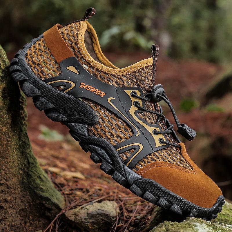 Men's Amphibious Trail Shoes: Outdoor Rock Climbing, River Tracing, Hiking, and Cross-Country Running.