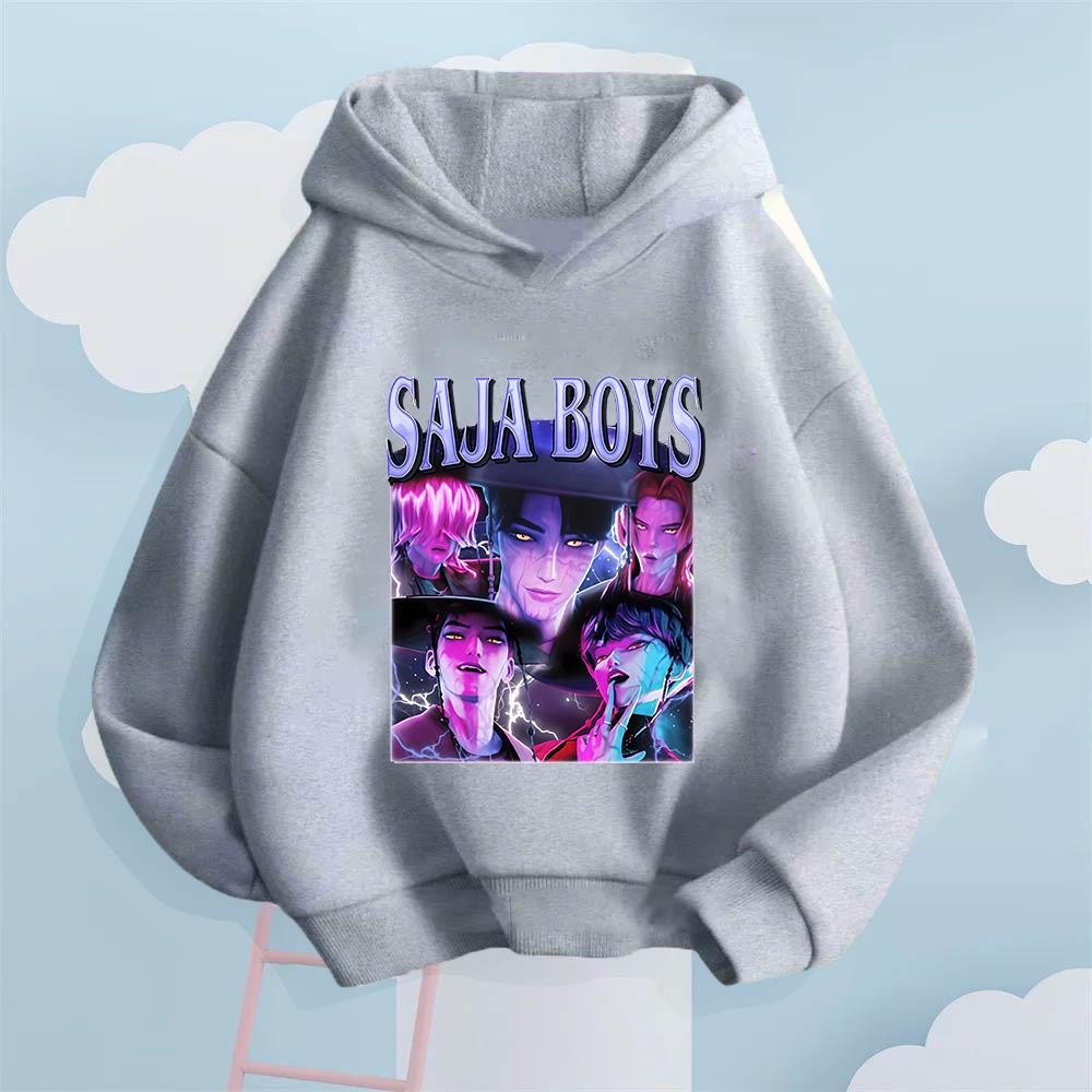 A Global Trendsetter! Saja Boys' Printed Kids' Hooded Sweatshirt Is Incredibly Stylish and Eye-catching.