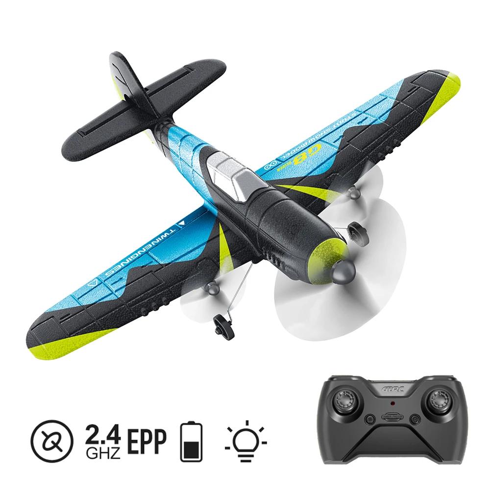 

2.4G RC винищувач G8 бойовий літак 2CH EPP пінопластовий літак фіксованого розмаху крил планер дистанційного керування зі світлодіодними іграшками для дітей