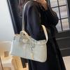 Niche designer bag belt buckle shoulder handbag underarm bag locomotive bag 2025 new women's bag tide