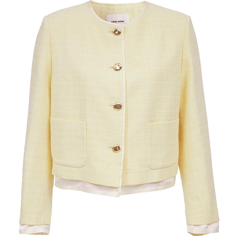 

VEROMODA Women s 2025 Autumn Padded Shoulder Short Jacket M