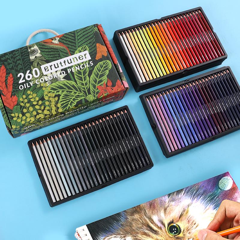 Oil-Based Colored Pencils: 520 Total with 120 and 72 Color Sets for Art Classes, Graffiti, and Drawing.