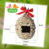 3pcs Outdoor Hanging Bird Houses Hand Woven Natural Grass Bird Nest For Home Office Garden Window