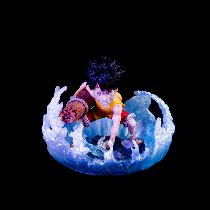 One Piece Anime Figure Top Decisive Battle Monkey D Luffy Battle Figure Scene PVC Action Statue Model Toy Dolls Birthday Gifts