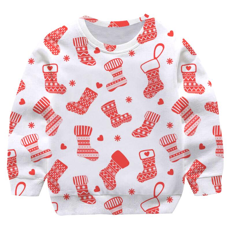 2025 Neues 4-14 Jahre Weihnachts-Hirsch-Sweatshirt für Mädchen und Jungen Große Größe Herbst Cartoon Schneemann Weihnachten Kinder Rundhals Weihnachts-Oberteile