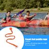 Kayak Paddle Leash Elastic Canoe Leash Heavy Duty Surfing Stretchable Lanyard with Buckle for Kayak Canoe Surfboard