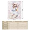 Anime Sexy Super S-Sonico Throw Soft Flannel Blanket Warm Knee Skin-Friendly Throw for Sofa Office Bed Traveling Winter Oversize
