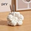 Soft Touch Desktop Storage Satin Flower Pen Holder, Petal Design Desk Organizer, Durable Elegant Organizer PLA Container, for Home Office School