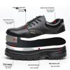 Men's Steel Toe Safety Work Shoes - Anti-Smash, Anti-Puncture, Breathable, Lightweight, Wear-Resistant for Construction