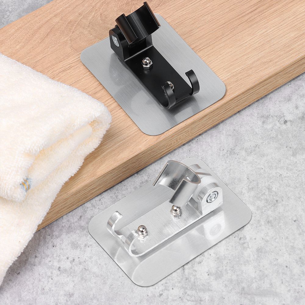 90° Adjustable Showerhead Stand Kitchen Bracket Punch Free Wall Gel Mounted Bathroom Accessories Aluminum Shower Holder