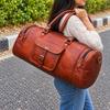 Personalized Leather Duffle Bag Travel Carry-on Luggage Overnight Gym Weekender Bag Unique Groomsmen Gift Oversized Duffel Bag