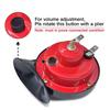 Modified Car Snail Shaped Horn High Pitched Universal Whistle Waterproof Car Motorcycle Modified 12V High And Low Dual Tone Horn