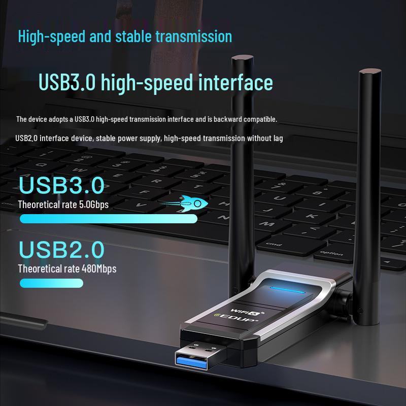 High-Speed Dual-Band Wi-Fi 6 Wireless Network Card for Desktop and Laptop
