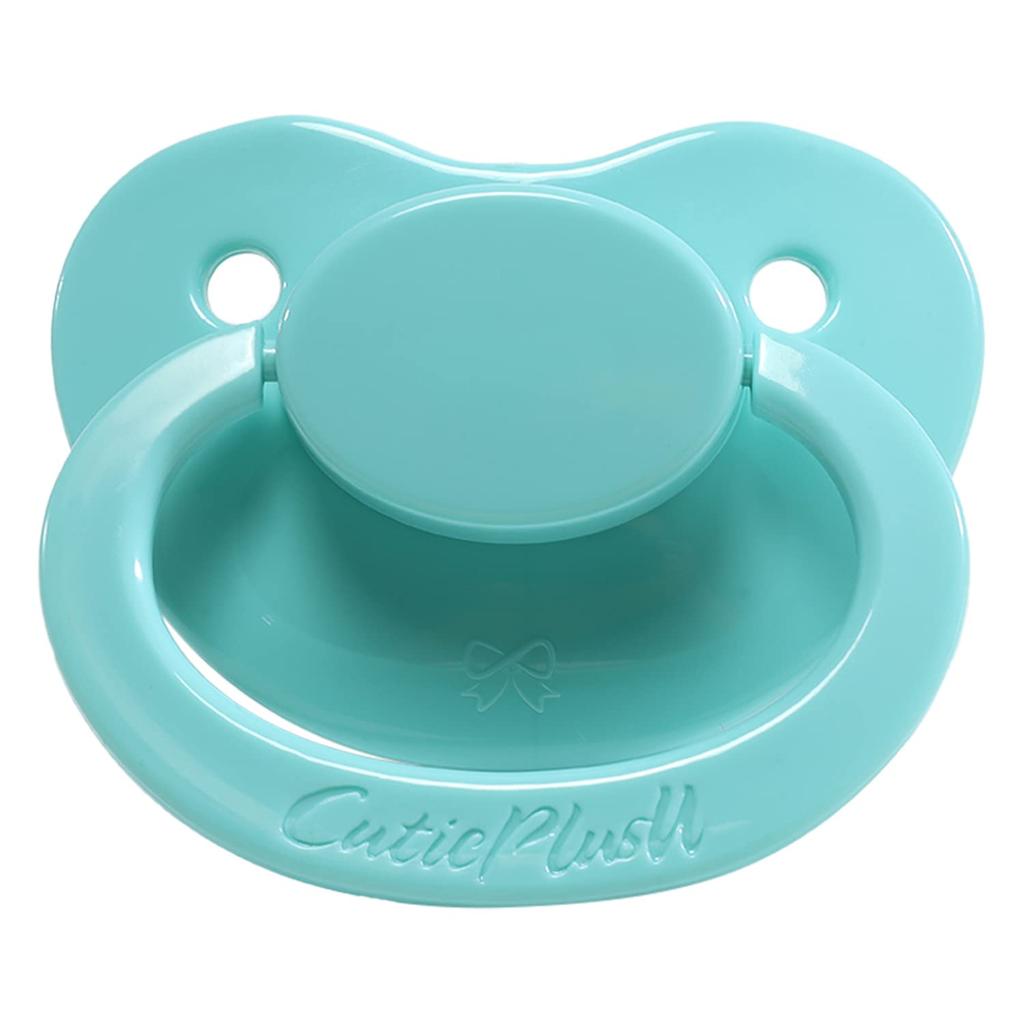 CutiePlusU Adult Large Pacifiers Dark Rose and Aquamarine (3-Pack) - Purple, Red,