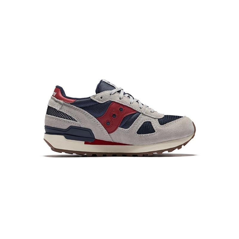 Saucony Shadow Original kids low-top casual shoes grey blue comfortable versatile SK267821