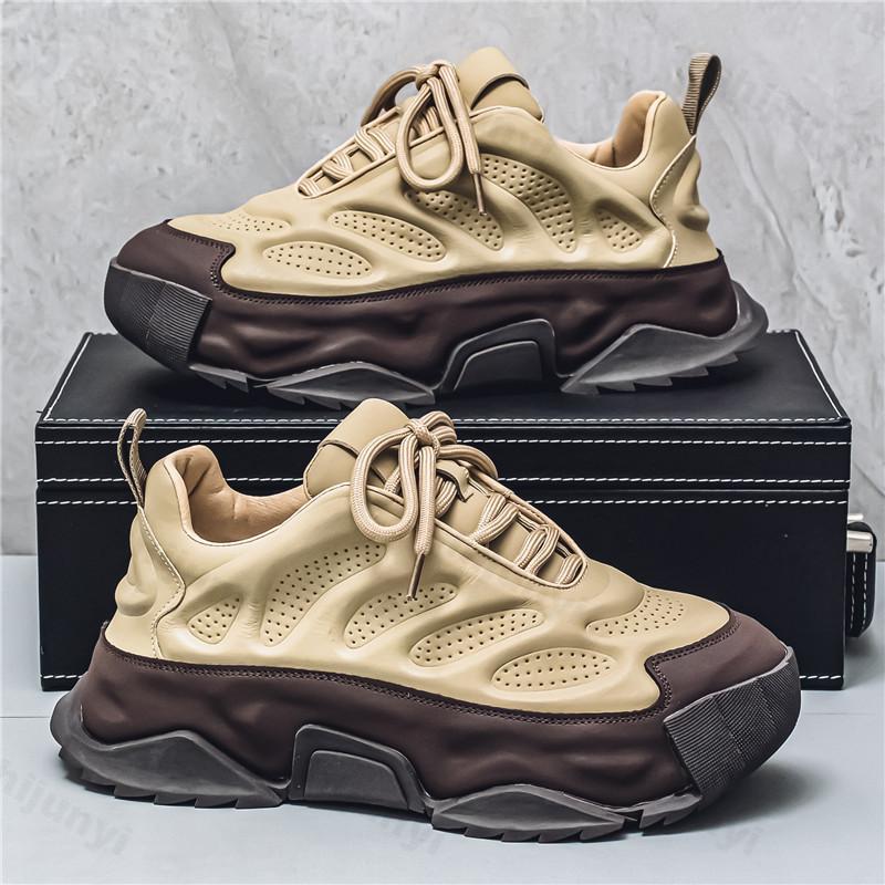 Fashion Men's Fashion Trend Versatile Casual Thick Sole Sports Shoes 2025 Autumn New Mesh Breathable Comfortable Low Top Chunky sneakers