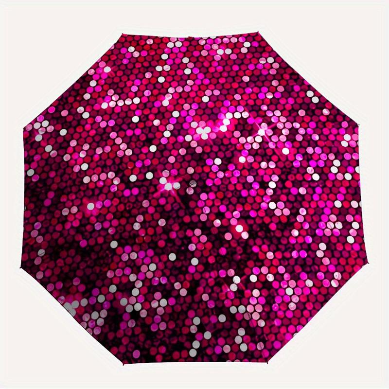 

1pc Pink Sequins Themed High-quality Umbrella,Automatic Opening and Closing Umbrella,Multi-functional Umbrella G0811086