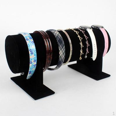Jewelry Velvet Headband Hair Clasp Holder Display Stand Rack