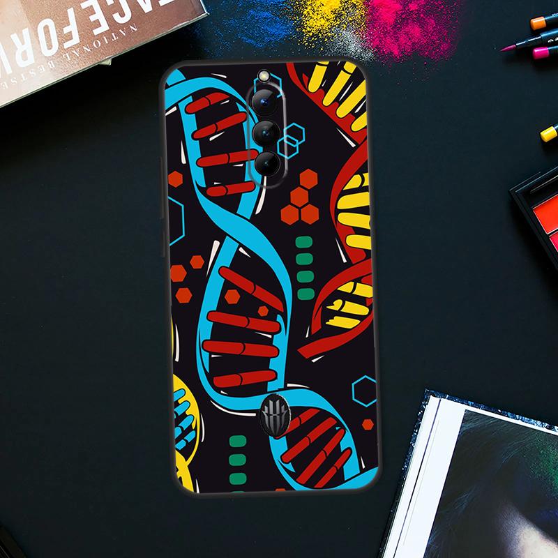 Science DNA Biology Case For ZTE Nubia Red Magic 9 8 8S Pro Plus RedMagic 6S 7S Pro 6 7 Pro 5S 6R 5G Back Cover