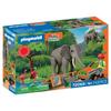 Playmobil 72068 Elephants and Animal Keeper, My Life, The Zoo, Promo Pack, 43 Pieces, From 4 Years
