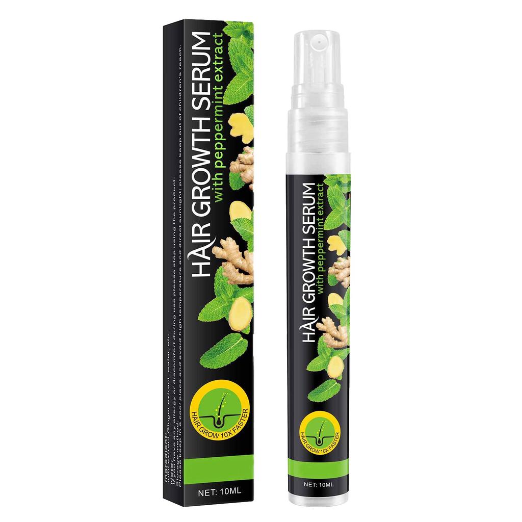 Minz-Zahnpasta-Öl, Haarserum-Pflege, verhindert Haarbruch, Haarwachstum, verhindert Haarausfall, Haarpflege, nährendes Kopfhautspray, 10 ml