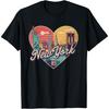 New York Skyline Herz T-Shirt - NYC Liebe Grafik T-Shirt