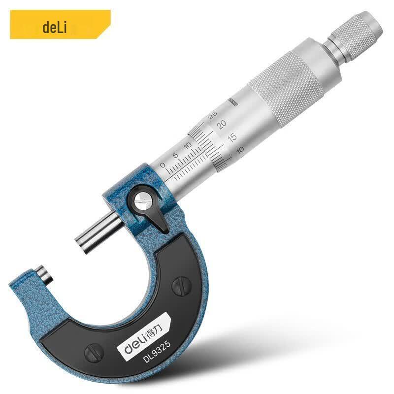 Deli High Precision 0-25mm Outside Micrometer