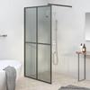 VidaXL Shower Screen Shower Wall Bathtub Partition Shower Cabin Bathroom Home Interior 100x195 Cm Glass 151886