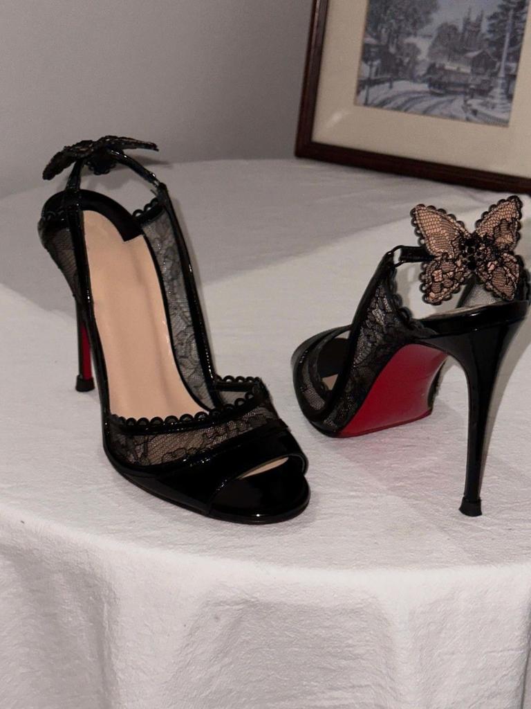 Fashion Sexy Lace Bowknot Thin High Heels Women Fish Mouth Elegant Designer Striptease Banquet Dress Shoes Fashion Brand Sandals Women