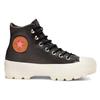 Converse Chuck Taylor All Star Lugged Waterproof Leather High Top Thick Sole Black White Women's 565006C