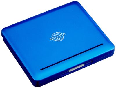 Nonaka Plastic Reed Case for Alto Selmer Holds 10 Ocean Blue Saxophone, Logo, Reeds, Color