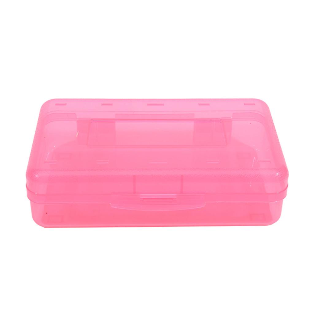 1pc Large Capacity Transparent Pencil Storage Stationery Box Sketching Pencil Case Suitable for Storing Oil Painting Sticks Crayons Watercolor Pens
