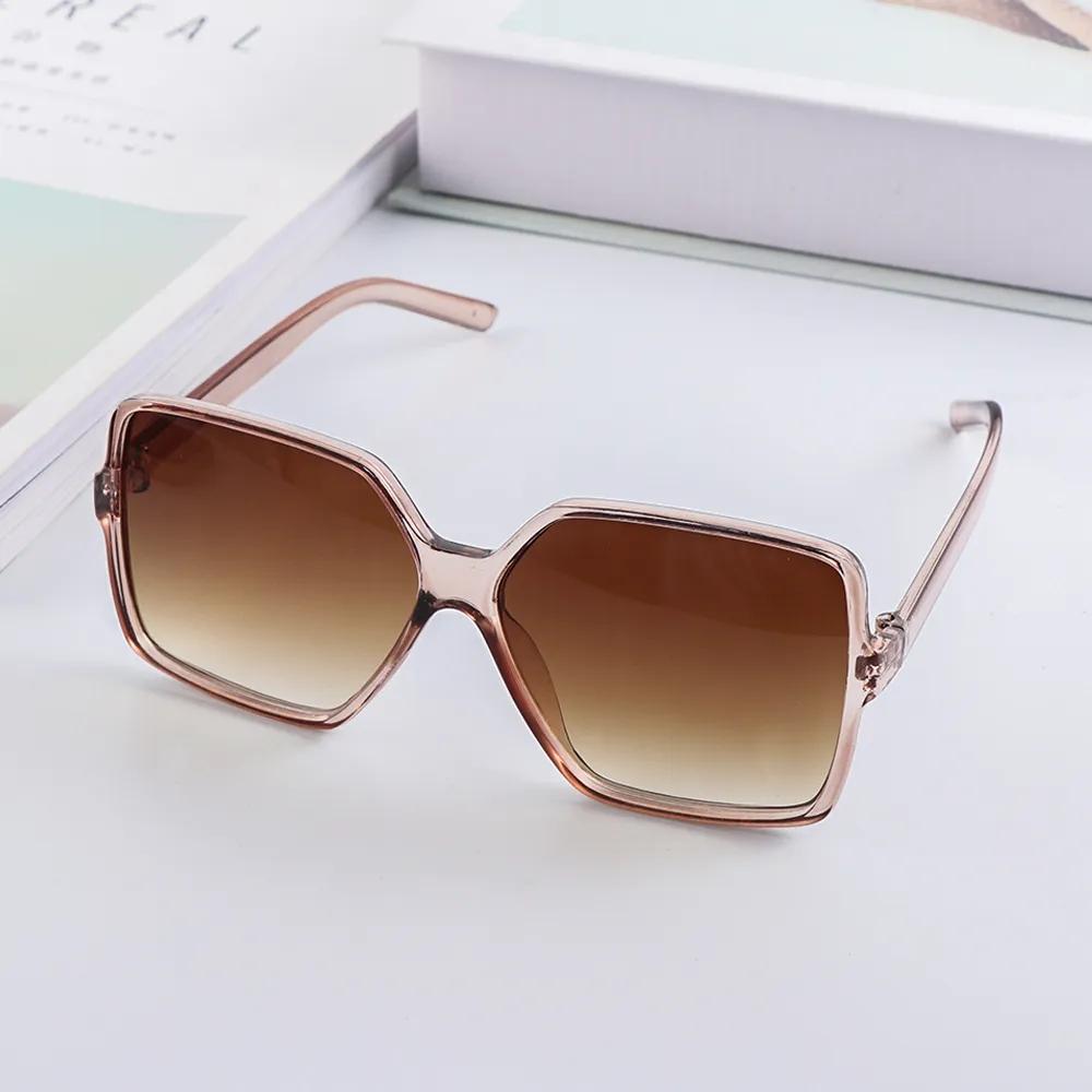 Sunglasses Women Fashion Square Oversized Sun Glasses Personalized Cat Eyes Colorful Gradient Driving Googles Uv400 Gafas De Sol