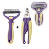 Pet Detangling Comb for Dogs & Cats - Grooming Tool to Remove Loose Hair and Detangle Fur.