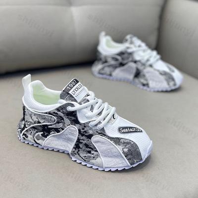 Chunky Men Sneaker Designer Casual Shoes Fashion Increased Internal Platform Shoes Men Outdoor Wear-resistant Running Shoes