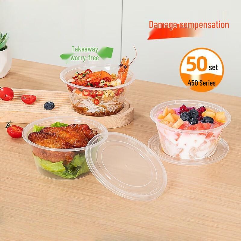 Disposable Transparent Meal Boxes with Lids
