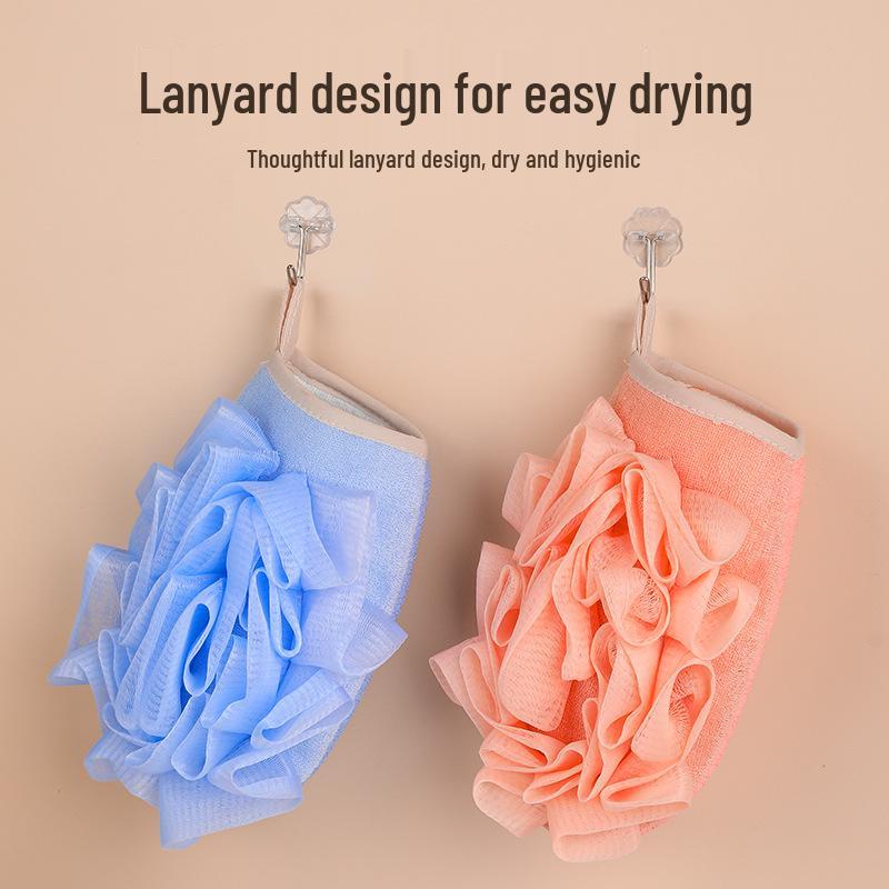 Exfoliating Towel & Bath Flower: Skin-Friendly Back Scrubber