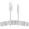 Belkin Câble À Gaine Tressée USB-A Vers Lightning BoostCharge Pro Flex (3 M), Certifié MFi, Pour iPhone 14, 13, 12, Pro, Max, Mini,