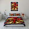Golden bells delightfully glowing Bedding sets Duvet cover sets Duvet covers Pillowcases(1*Duvet Cover 2*Pillowcases without duvet insert)