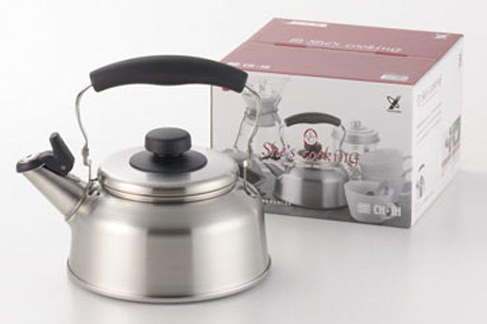 Yoshikawa Stainless Steel Whistling Suitable for Induction and Direct Simple Made In YJ1296 Kettle, 1.6L, Cooking, Cooking, Heat, Design, Japan,