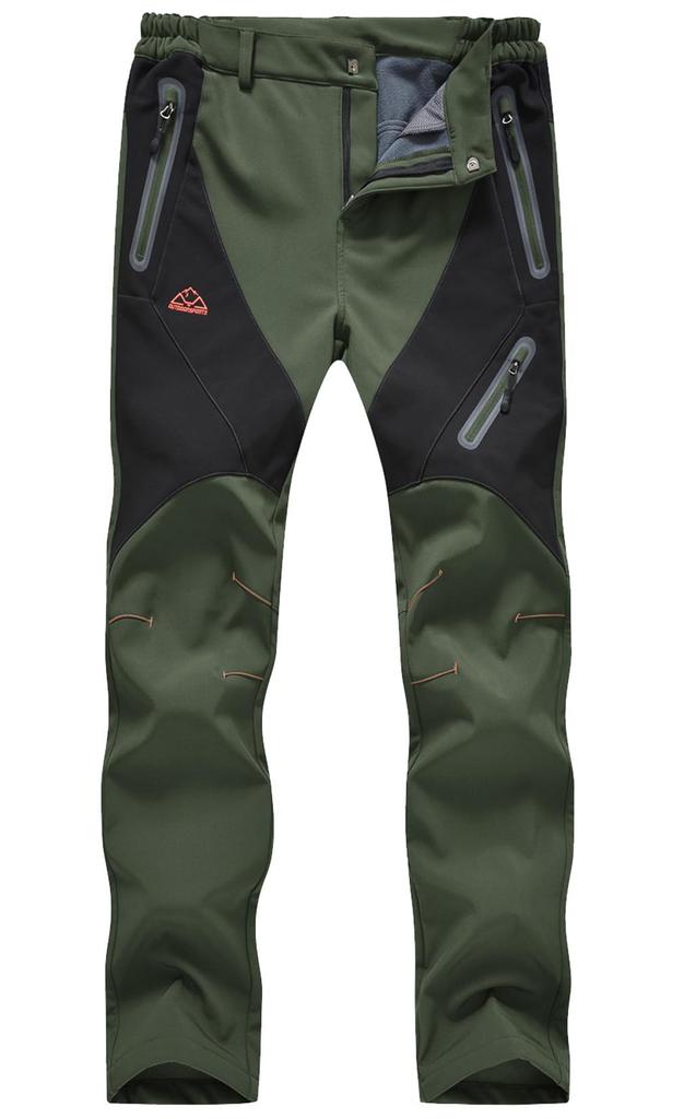 TBMPOY Trekking Warm Work Pants for and Size L Women's Pants, Autumn/Winter, Fleece-Lined, Windproof, Water-Repellent, Thick, Camping, Fishing,