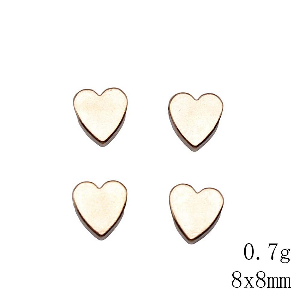 Heart Loose Beads For Valentine Bracelet Necklace DIY Vintage Jewelry Making Supplies For Charm