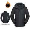 Veste d'extérieur deux pièces trois-en-un pour hommes, automne et hiver, salopette d'alpinisme coupe-vent et chaude pour hommes