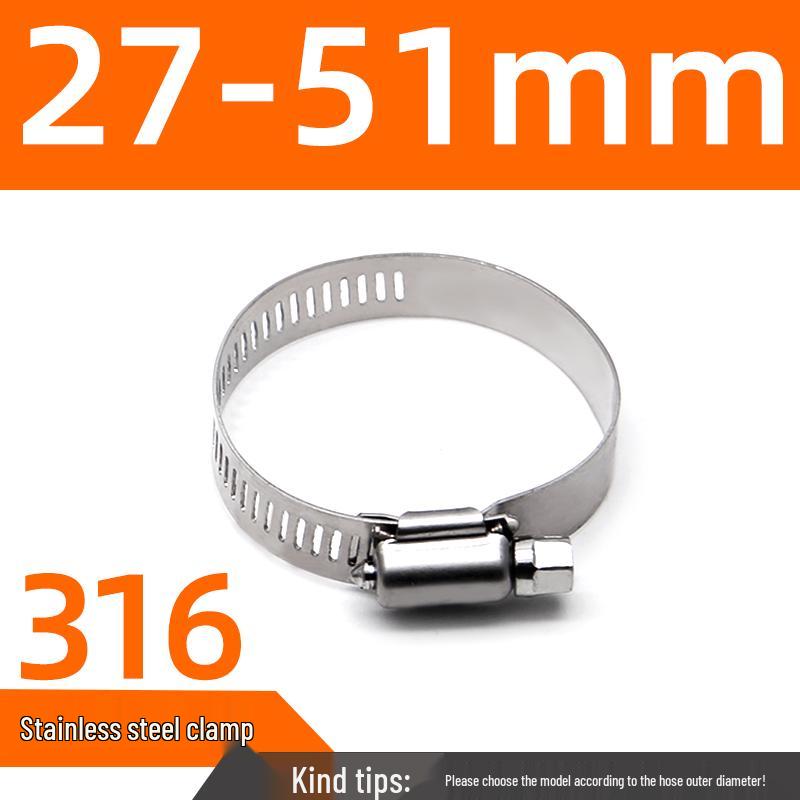 316 Stainless Steel Quick Release Hose Clamp for Pipe Fixing