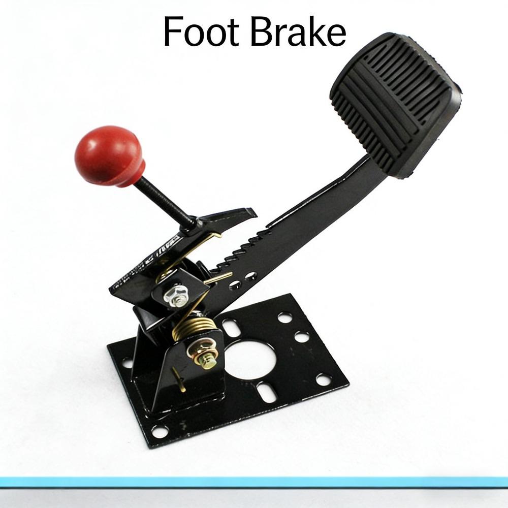 Тормозная педаль для электрического трехколесного велосипеда, интегрированный ножной тормоз и ручной тормоз для квадроцикла, комплектующие для сборки закрытого фургона-дома на колесах чёрный