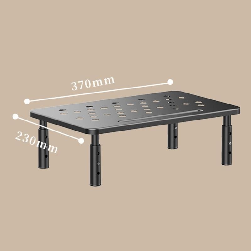 Effizienter PC-Laptop-Ständer mit 3stufiger ergonomischer Verstellung und Kühlplattform verbessert die Organisation des Schreibtisches