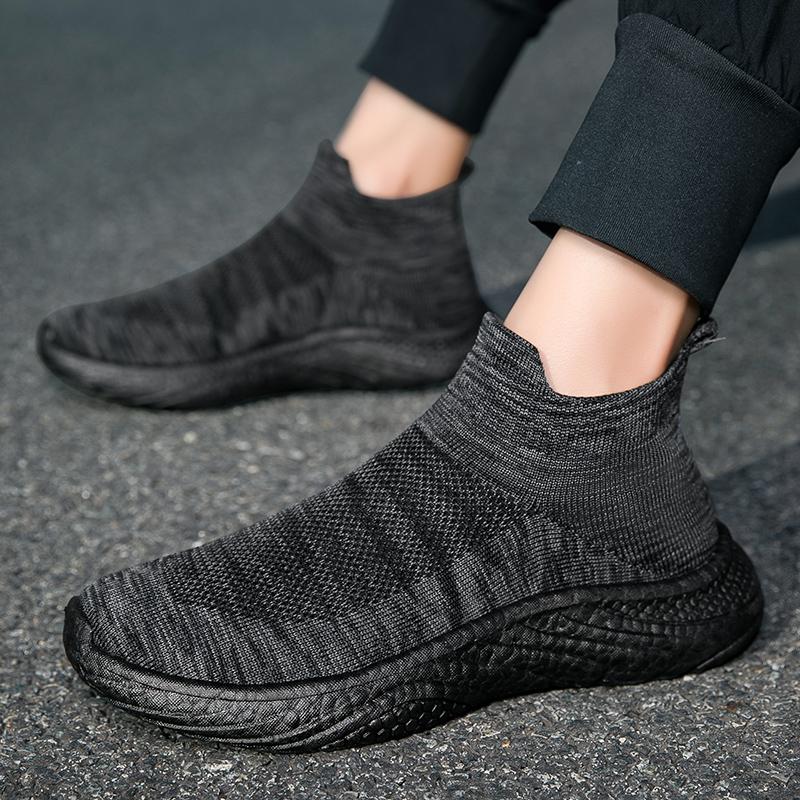 Fashion Spring Casual Men's Sneakers Thick Soled Lightweight Lazy Socks Tenis Masculino Shoes Breathable Couple Plus Size Casual Shoes